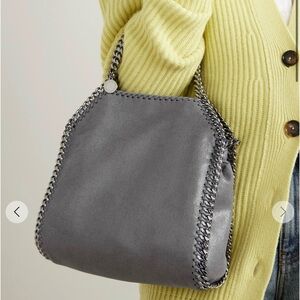 Stella McCartney Falabella Mini Brushed-leather Shoulder bag EUC